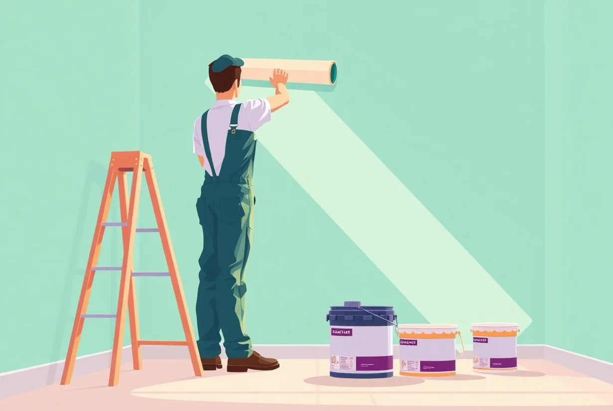 Peintre Pornichet 44380 en intervention sur un chantier
