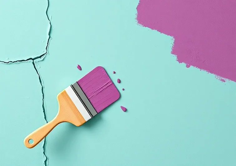 Ponçage et rebouchage des fissures avant mise en peinture